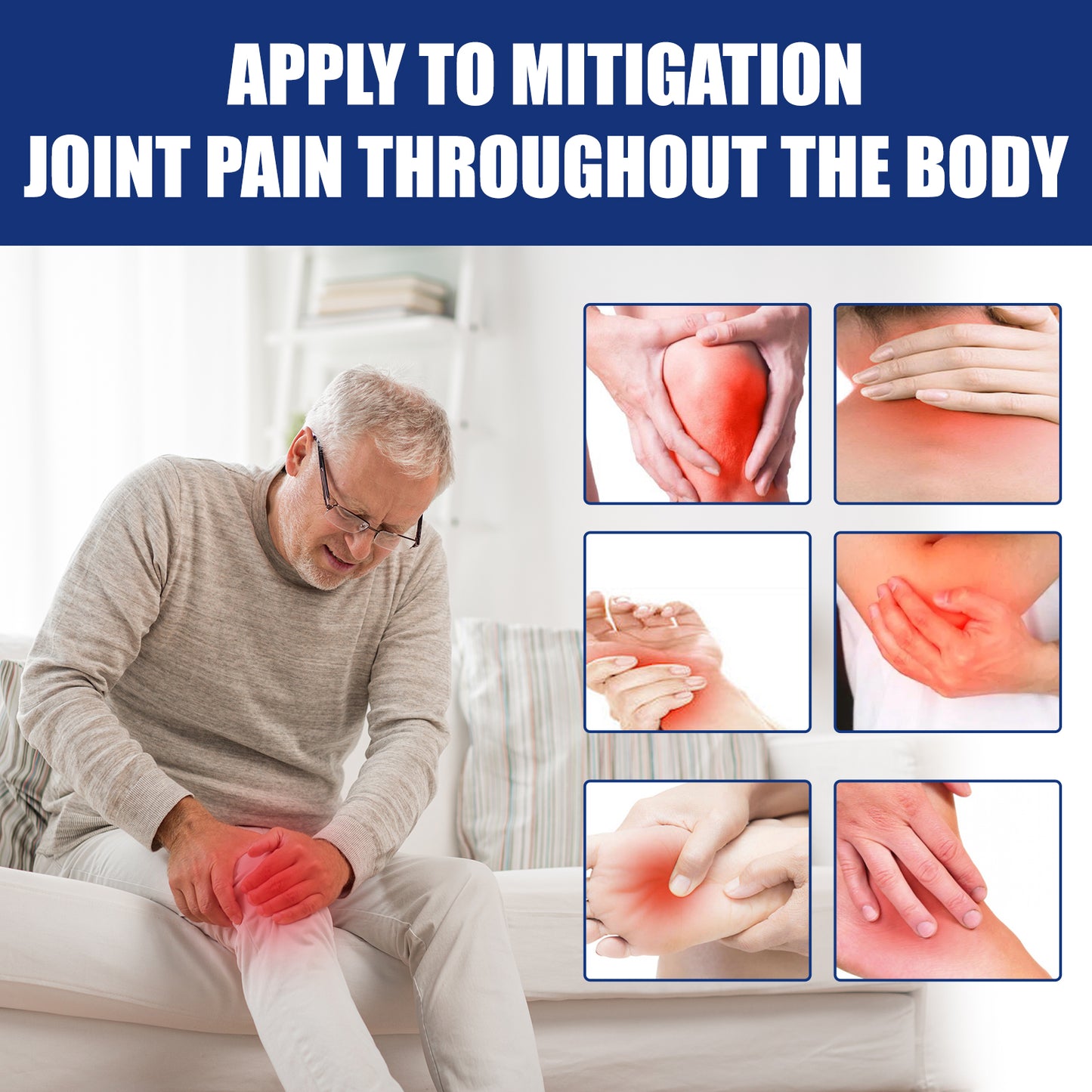 Various Vitamins Joint & Bone Care Cream, Wrist Leg Bend Joint Shoulder Neck Sinew Massage To Relieve Soreness Cream