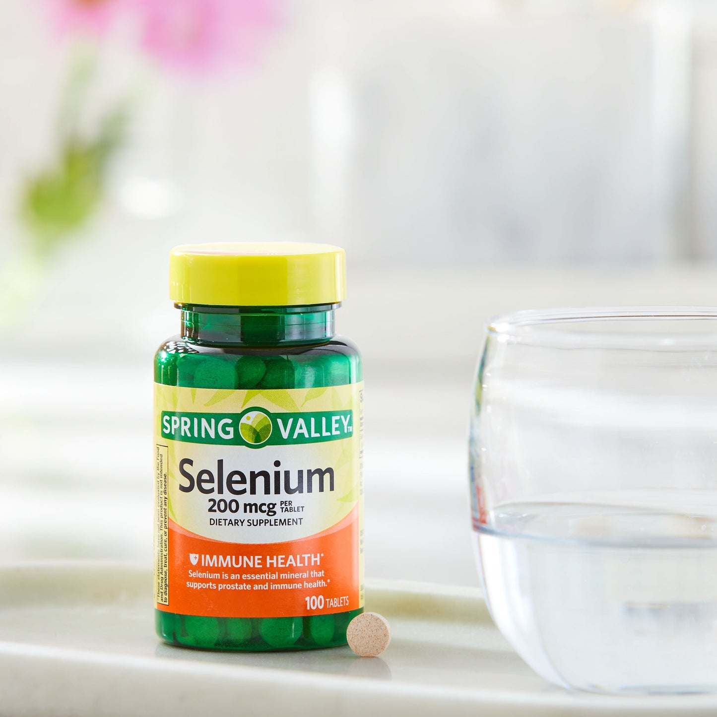 (3 Pack) Selenium Dietary Supplement Tablets for Immune Health, 200 Mcg, 100 Count