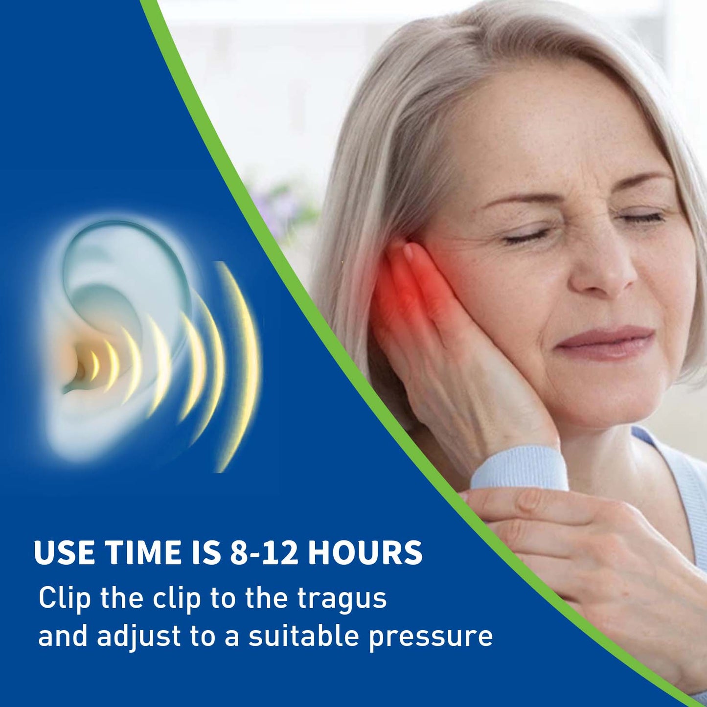 Auri-calm Tinnitus Relief Device, Relieve Ear Pain Tinnitus And Ear Discomfort Ear Massage Care Ear Clips