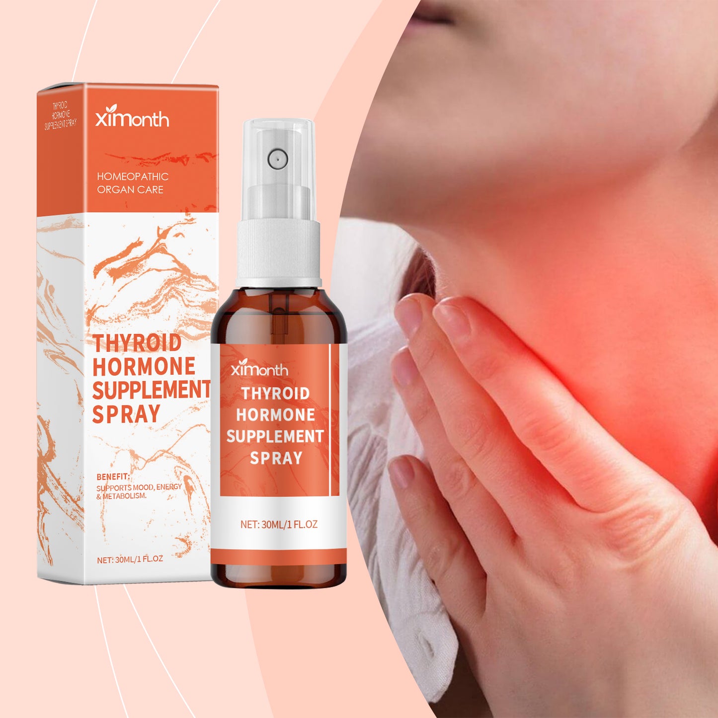 Body Care Supplement Spray Neck Neck Care Skin Topical Massage Moisturizing Spray