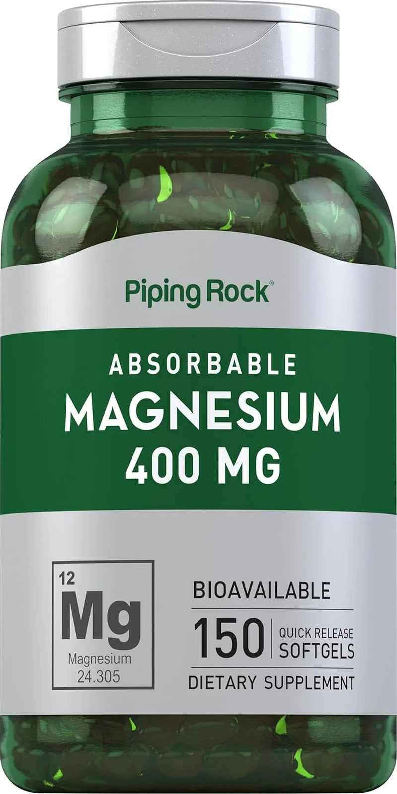 Magnesium 400Mg | 150 Softgels | Supplement for Men and Women | by