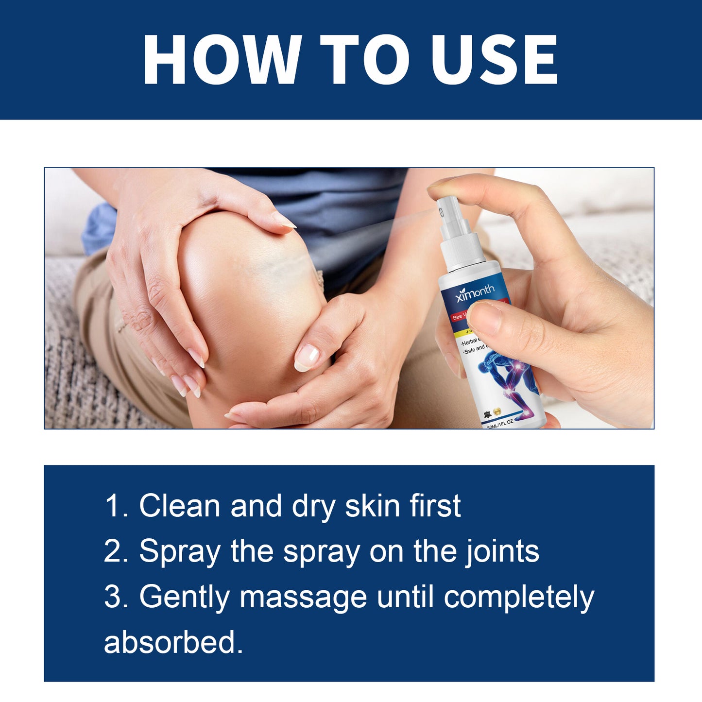 Bee Venom Joint Care Spray Relieves Shoulder, Neck, Lumbar Spine, Knee Pain Joint Body Care