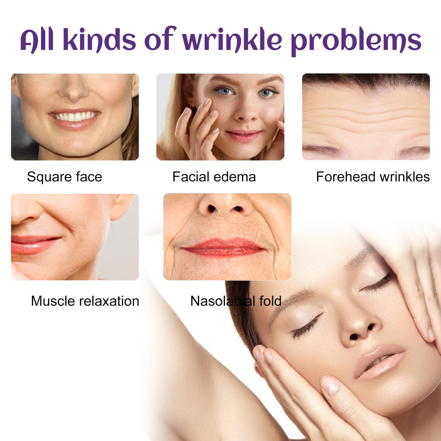 Facial Wrinkle Patch, Droop Decree Line Lift Facial Skin Tightens Mouth Line Cheek Patch