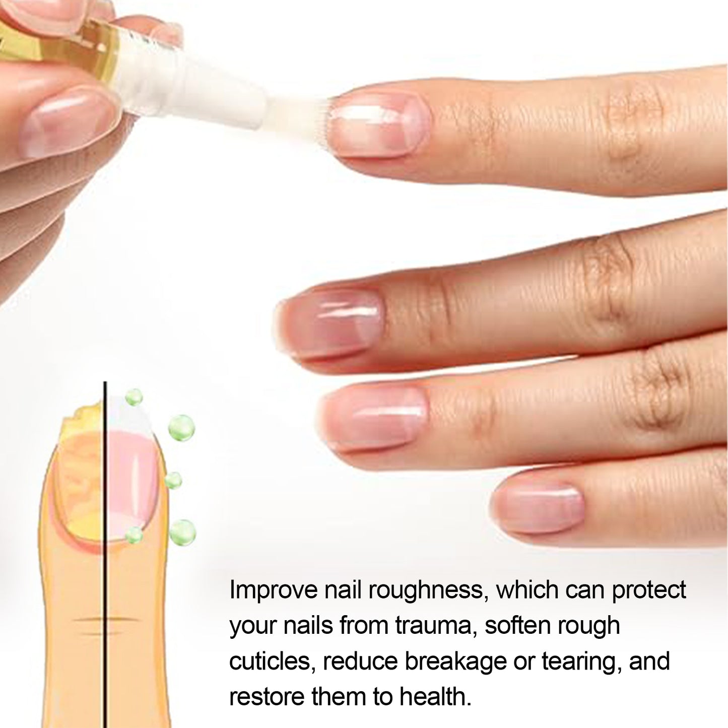Cuticle Oil Pen, Manicure Moisturizes And Softens Cuticles To Reduce Breakage Thickening Brightening Nails