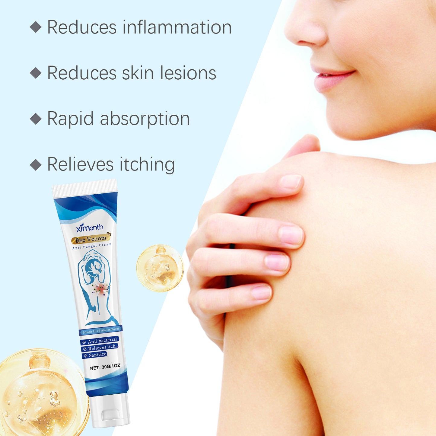 Body Care Cream Herbal Ingredients Gentle Care Body Skin Moisturizing Moisturizing Care Cream