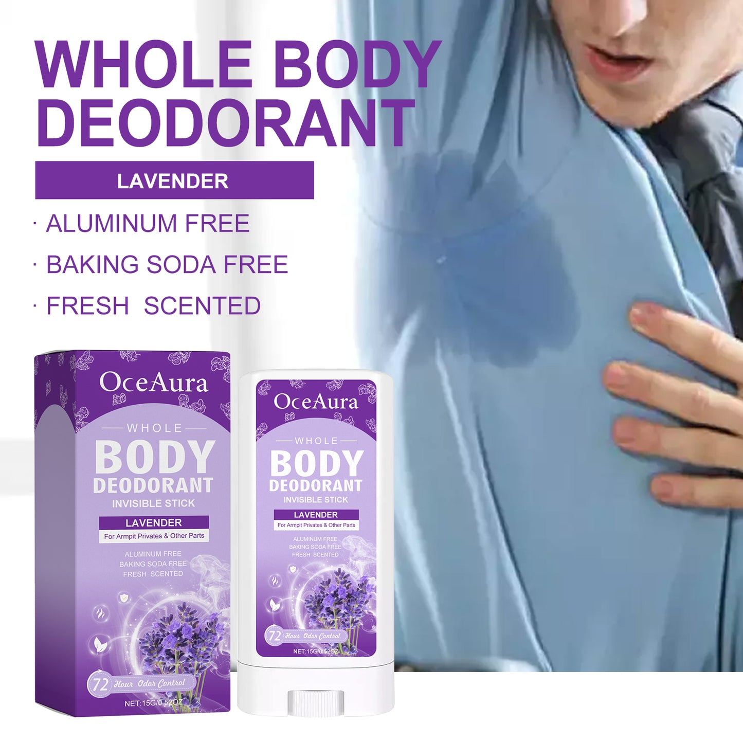 Whole Body Deodorant, Fresh Body Fragrance Antiperspirant Deodorant To Armpit Odor Fragrance Deodorant Bar