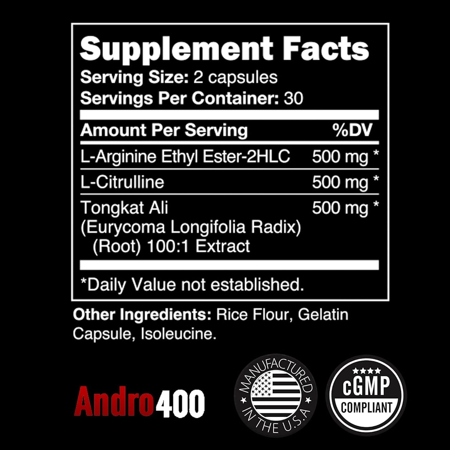 T Booster Supplement (1 Pack, Andro Max)