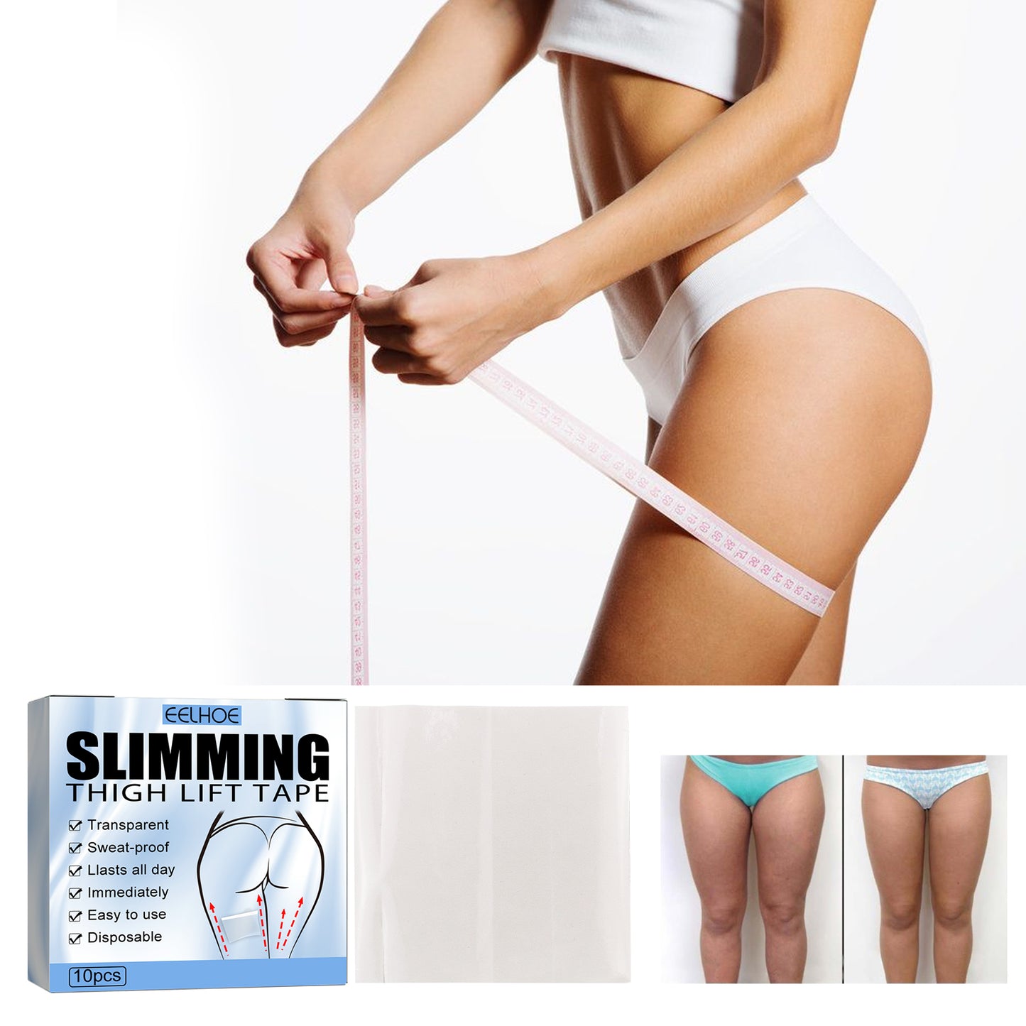 Thigh Lift Tape, Lift Leg Muscle Shaping Beautiful Leg Slimming Stick