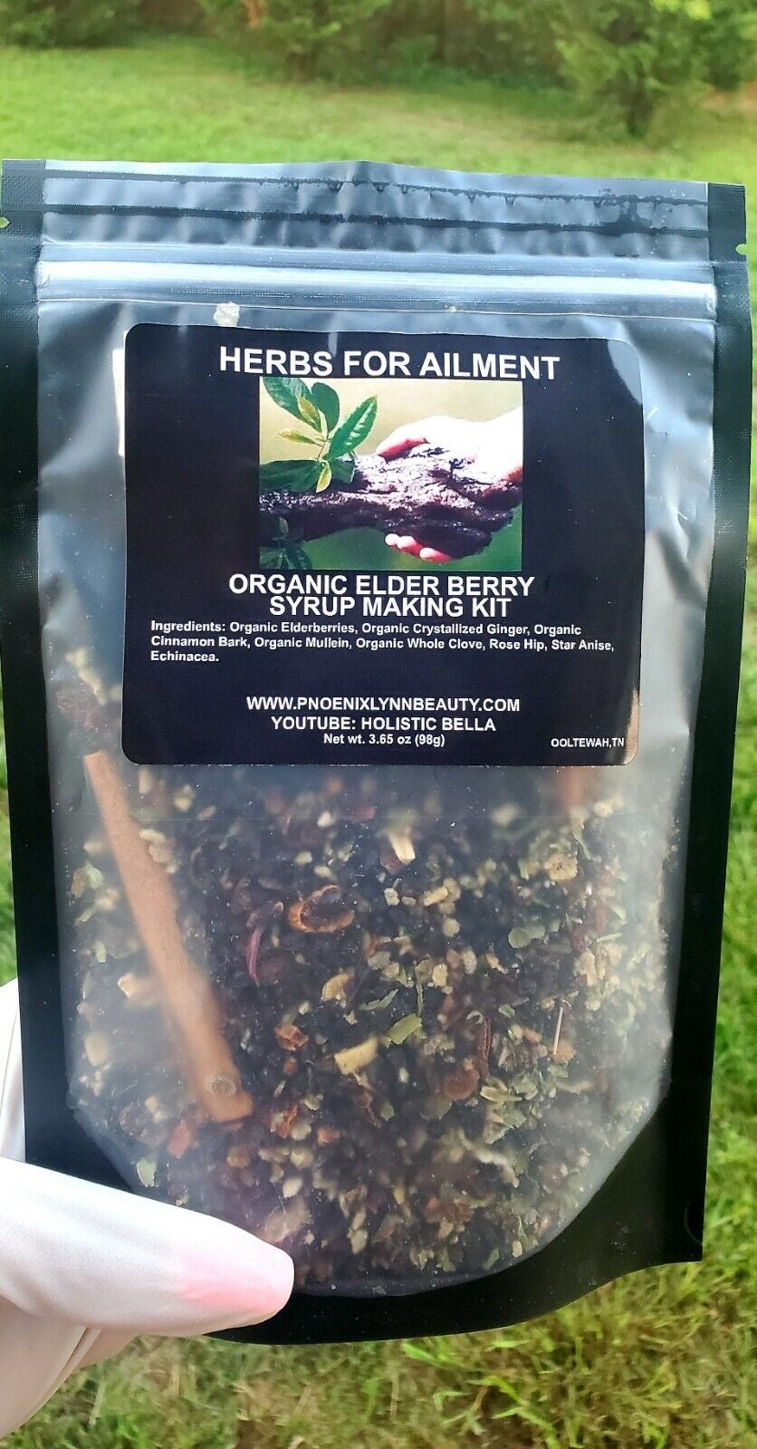 Organic Elderberry Syrup Kit -Organic Ingredients | Brewing Bag Included