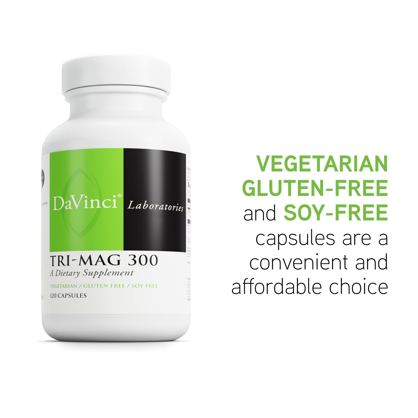 Laboratories Tri-Mag 300 - Support Bone Health & Hormone Balance* - 120 Capsules