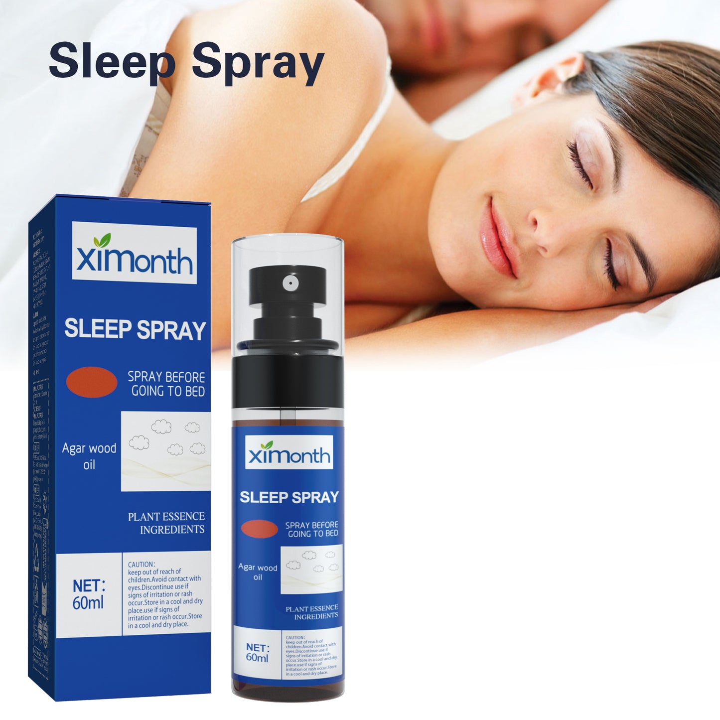Sleep Spray Relieves Body Stress, Relaxes Body And Mind And Pamper Sleep Aromatherapy Sleep Treatment Spray