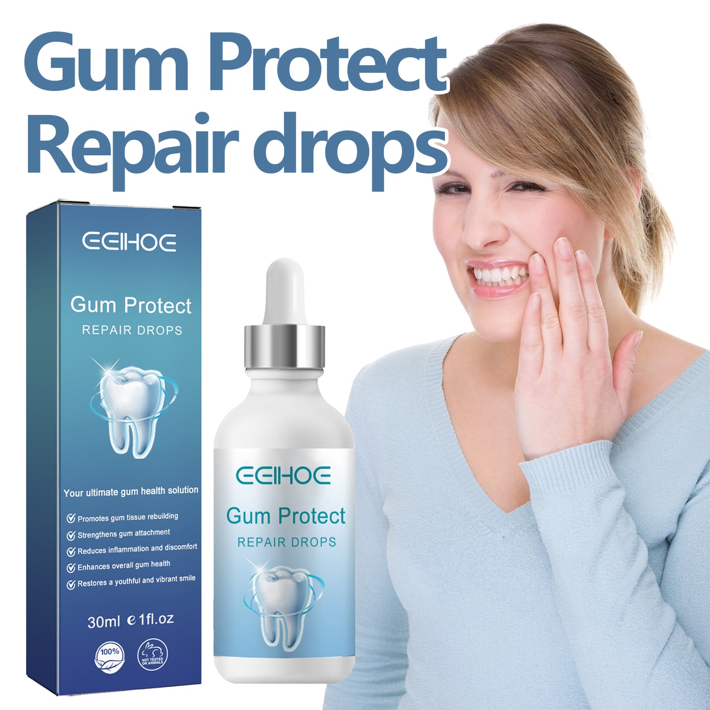 Gingival Repair Series, Cleaning Stains, Tartar, Whitening Teeth, Oral Health Care