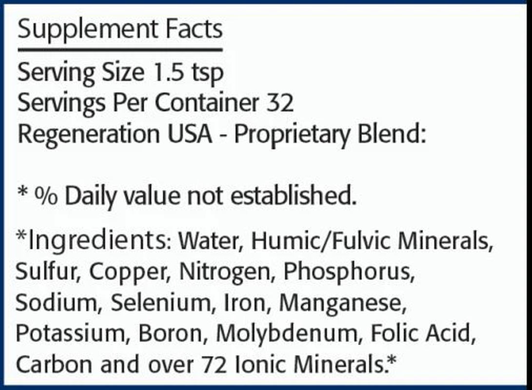 Humic & Fulvic Minerals - 8Oz Liquid
