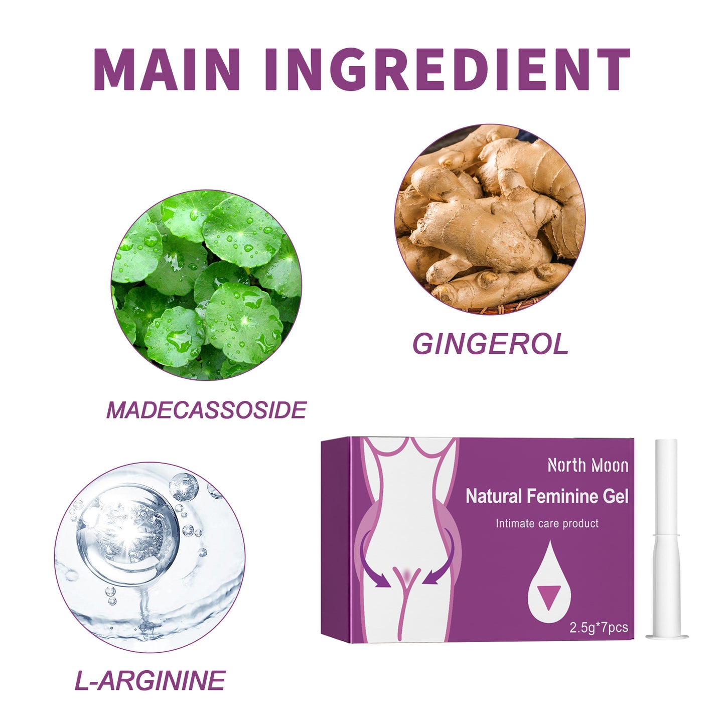 Natural Feminine Gel, Women's Deodorizing Body Odor Relief Itchy Discomfort Care Gel