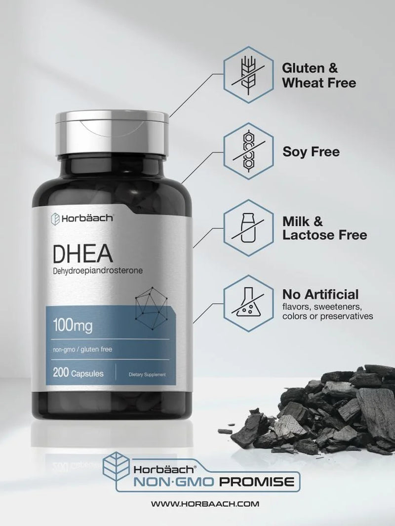 DHEA 100Mg Supplement | 200 Capsules | by