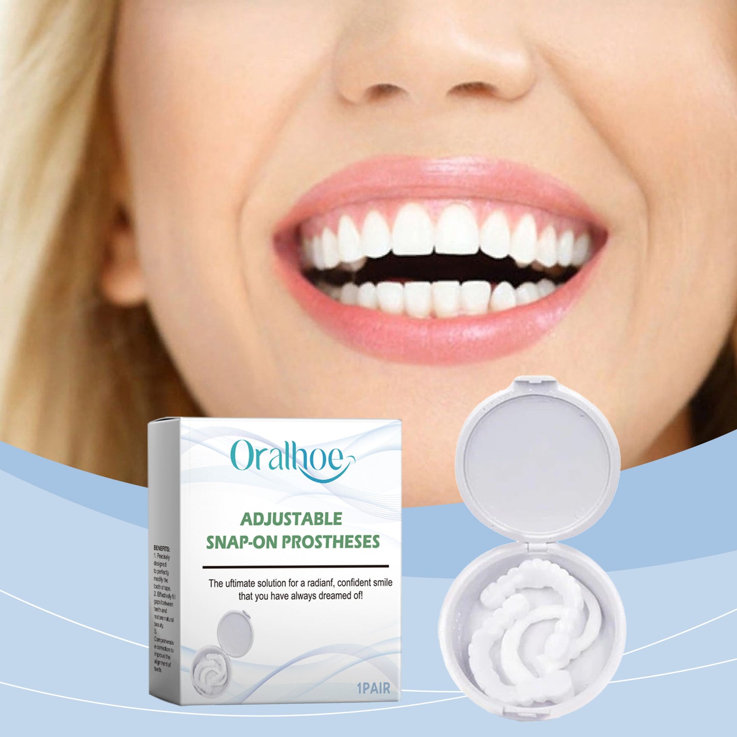 Adult Teeth Braces Denture Dentures Are Suitable For Covering Small Defects Between Teeth To Improve Appearance