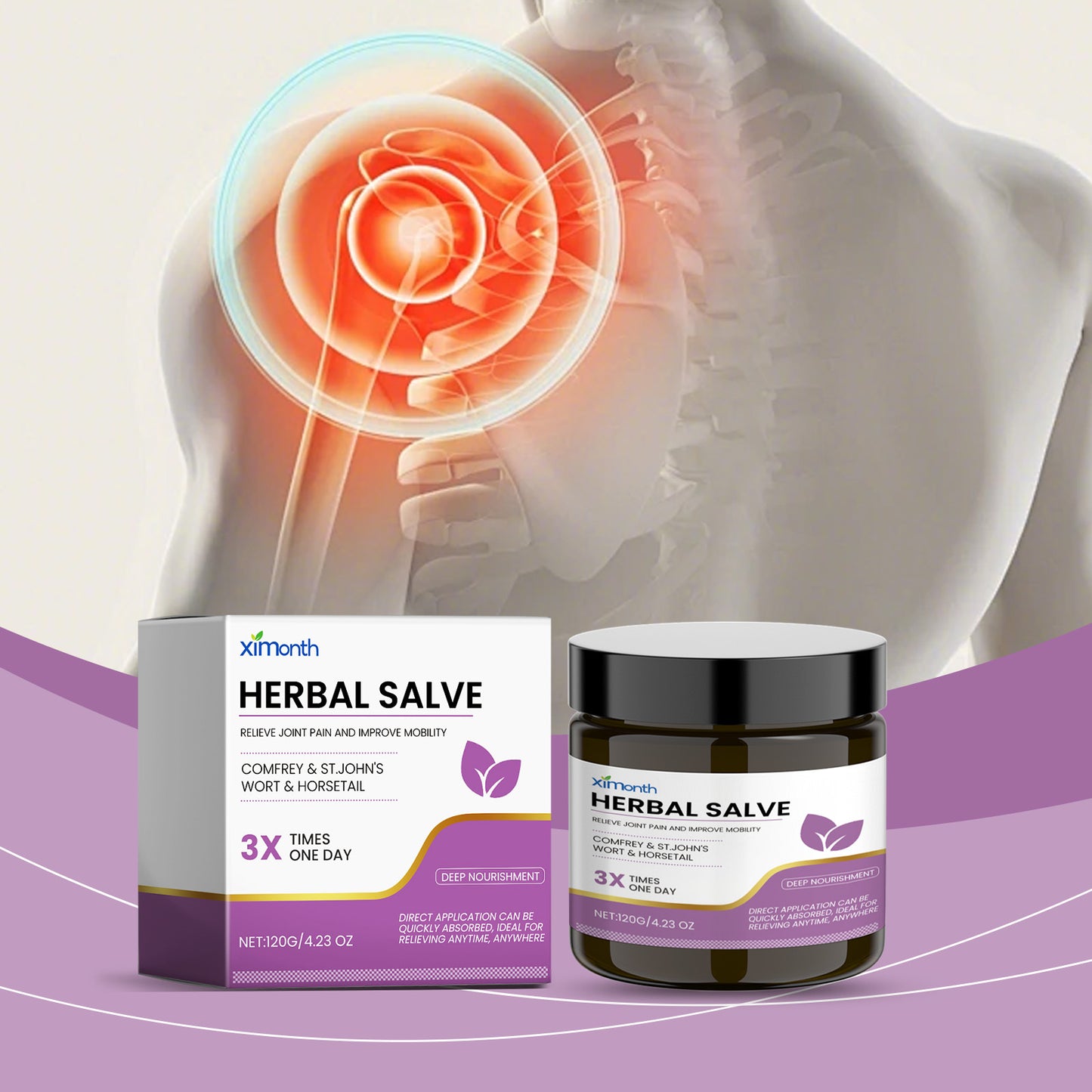 Herbal Care Cream Relieves Elbow And Knee Discomfort With A Pampering Moisturizing Herbal Massage Cream