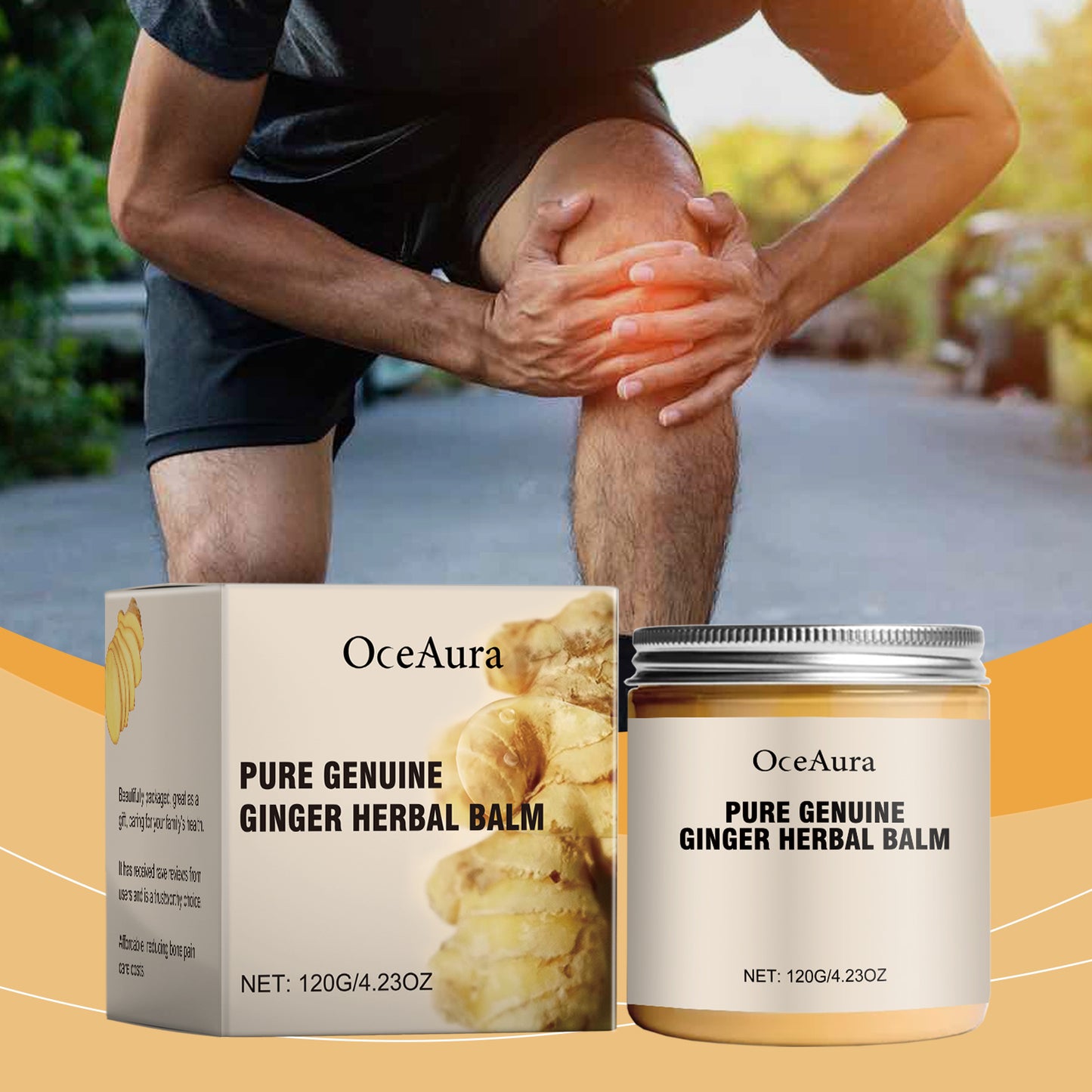 Ginger Herbal Cream Herbal Cream A Body Massage For Comfort On The Knee