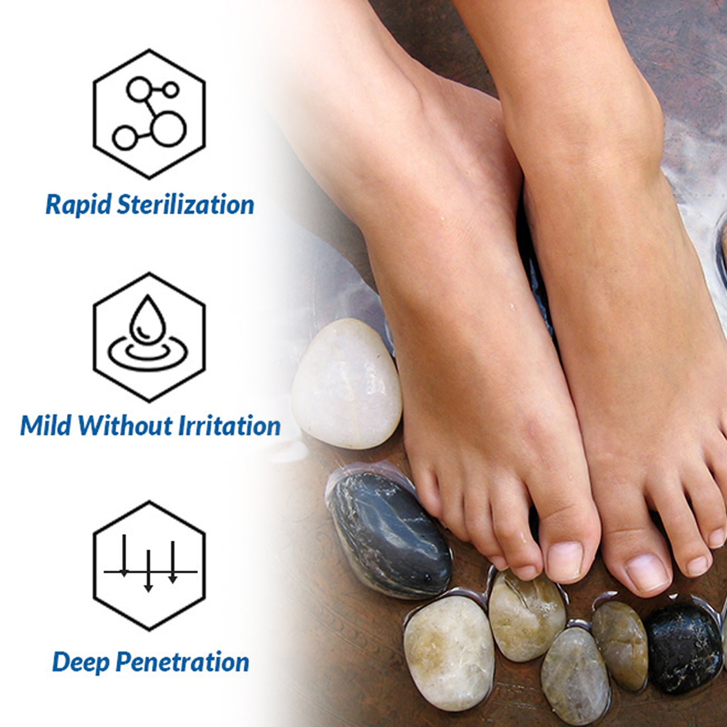 Foot Inflammation Bath Soothing Gel Beads, Clean Odor Gray Nail Swelling Repair Bright Nail Care Foot Bath Beads