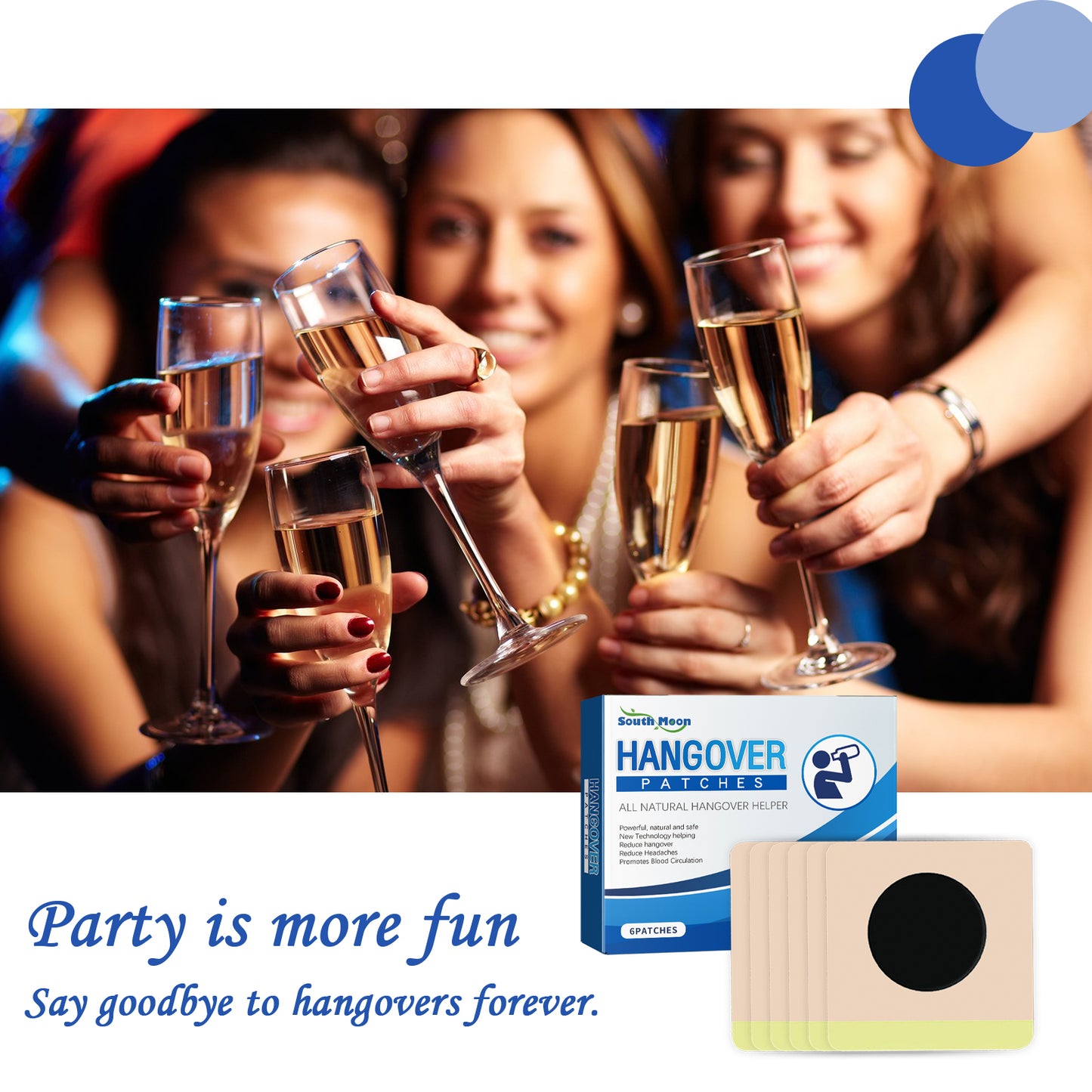 Hangover Patches, Relieve Discomfort After Drinking Hangover Cure Body Care Hangover Stickers