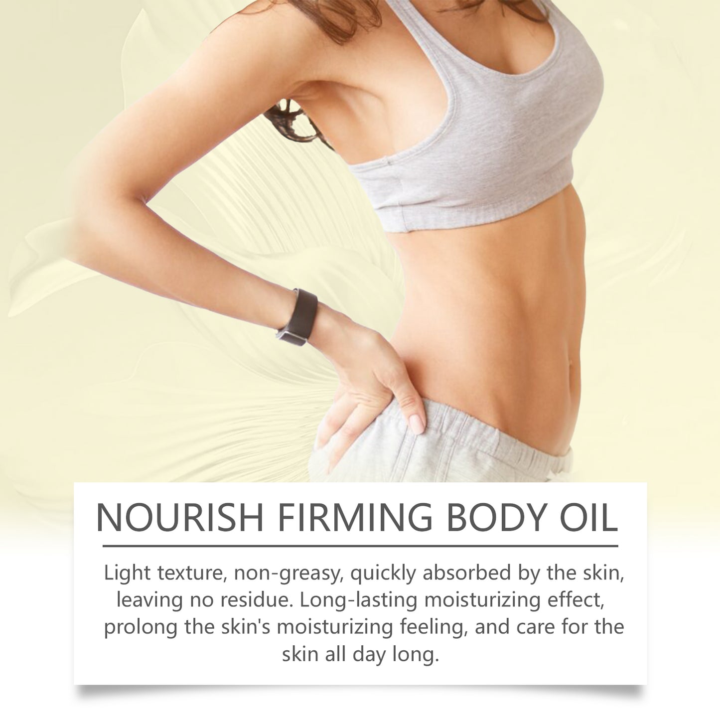 Firming Body Care Oil, Moisturizing and hydrating Skin Massage Firming Body Care Oil
