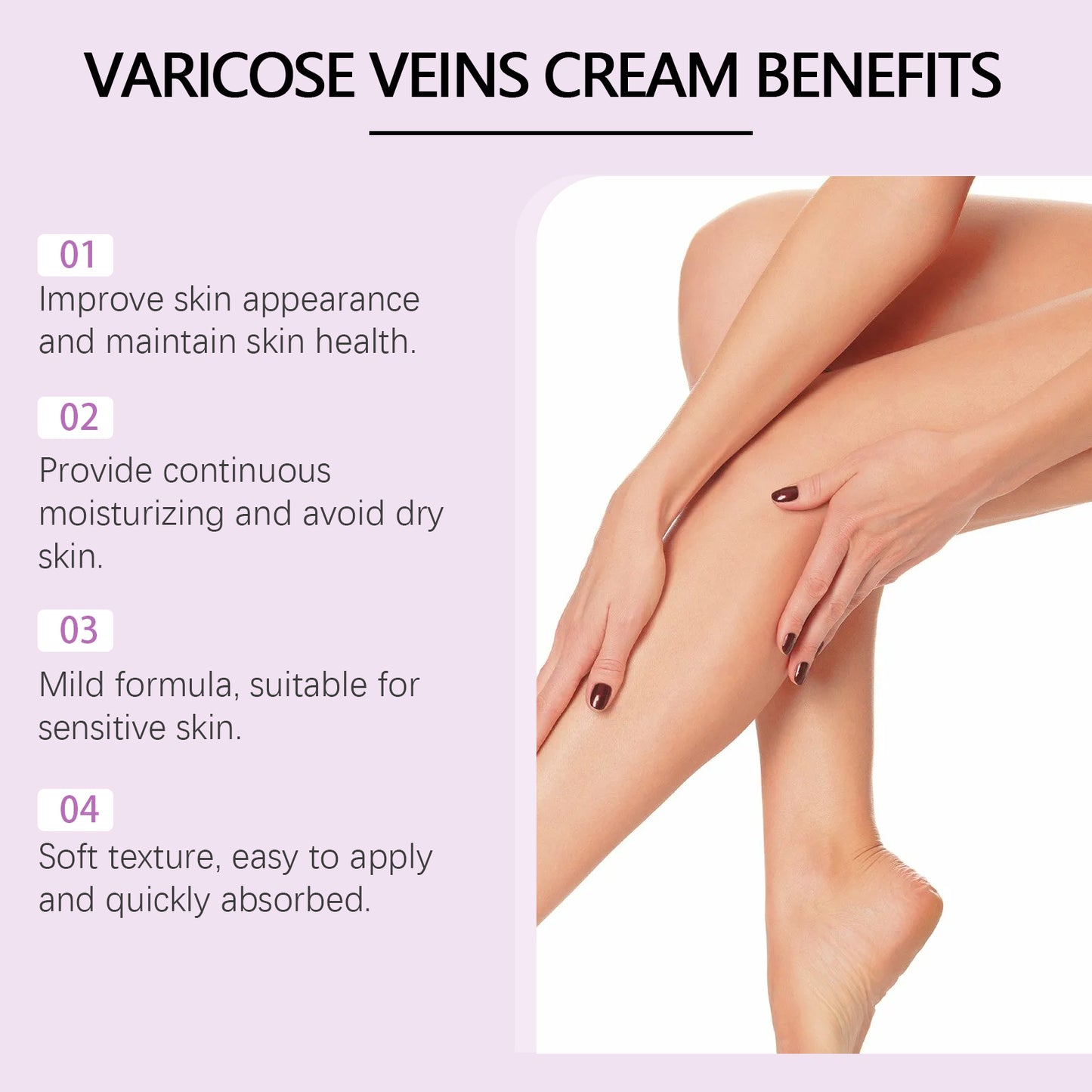 Vein Repair Cream Relieves Leg Swelling Earthworm Leg Varicose Massage Vein Body Care Cream