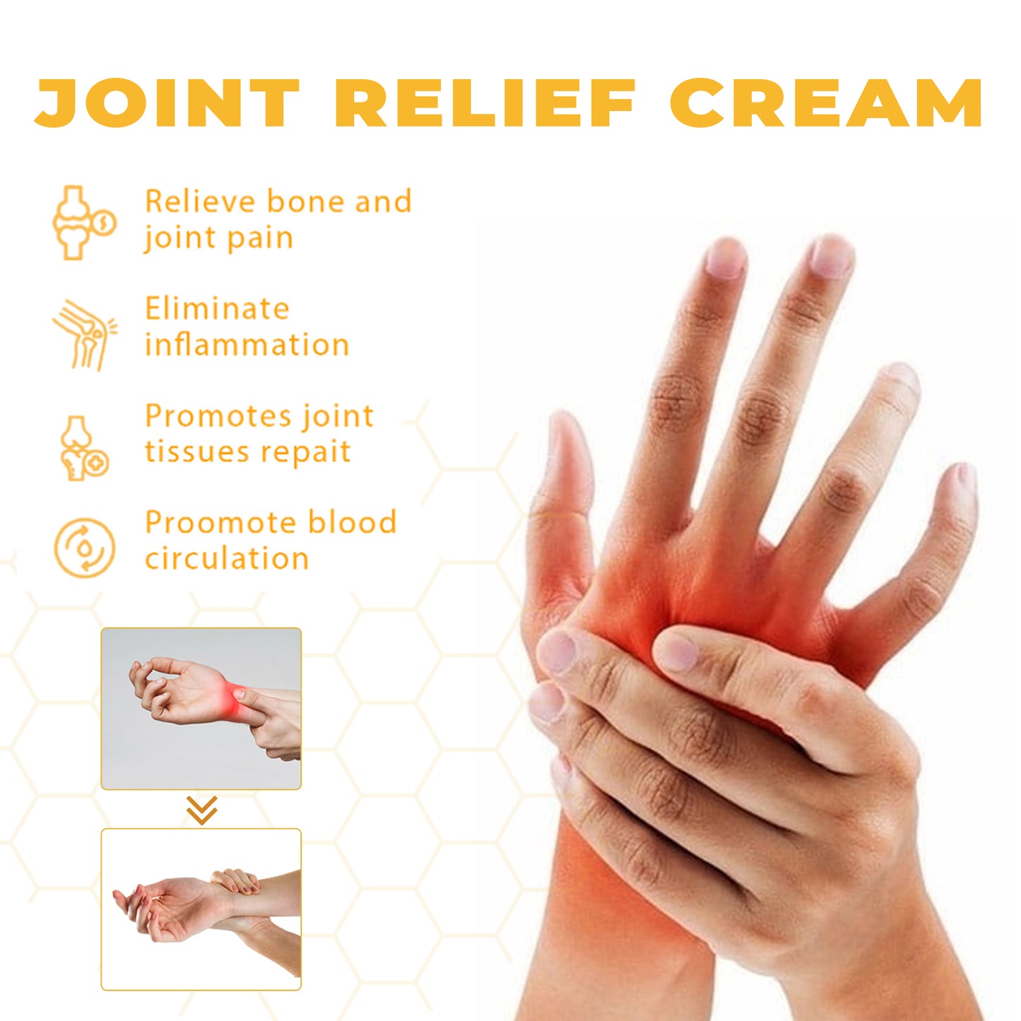 Bee Venom Joint Care Cream Relieves Knee Joint Pain And Discomfort By Massaging Body Joint Care Cream