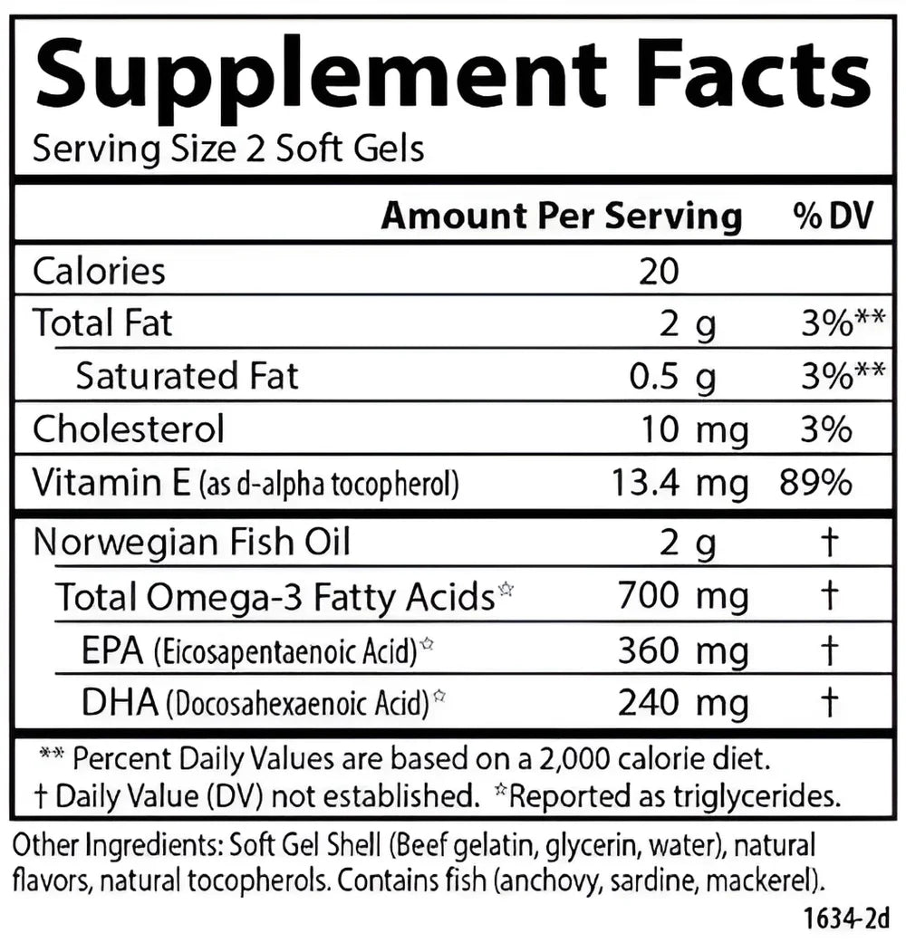 the Very Finest Fish Oil Softgels, Lemon Flavor, 120 + 30 Ct