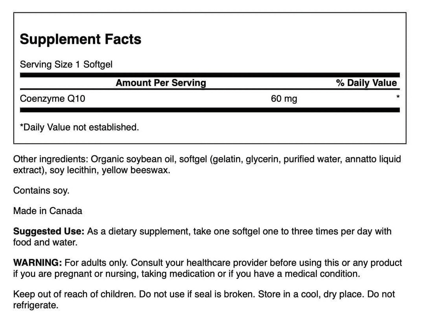 Coq10 60 Mg 120 Softgels
