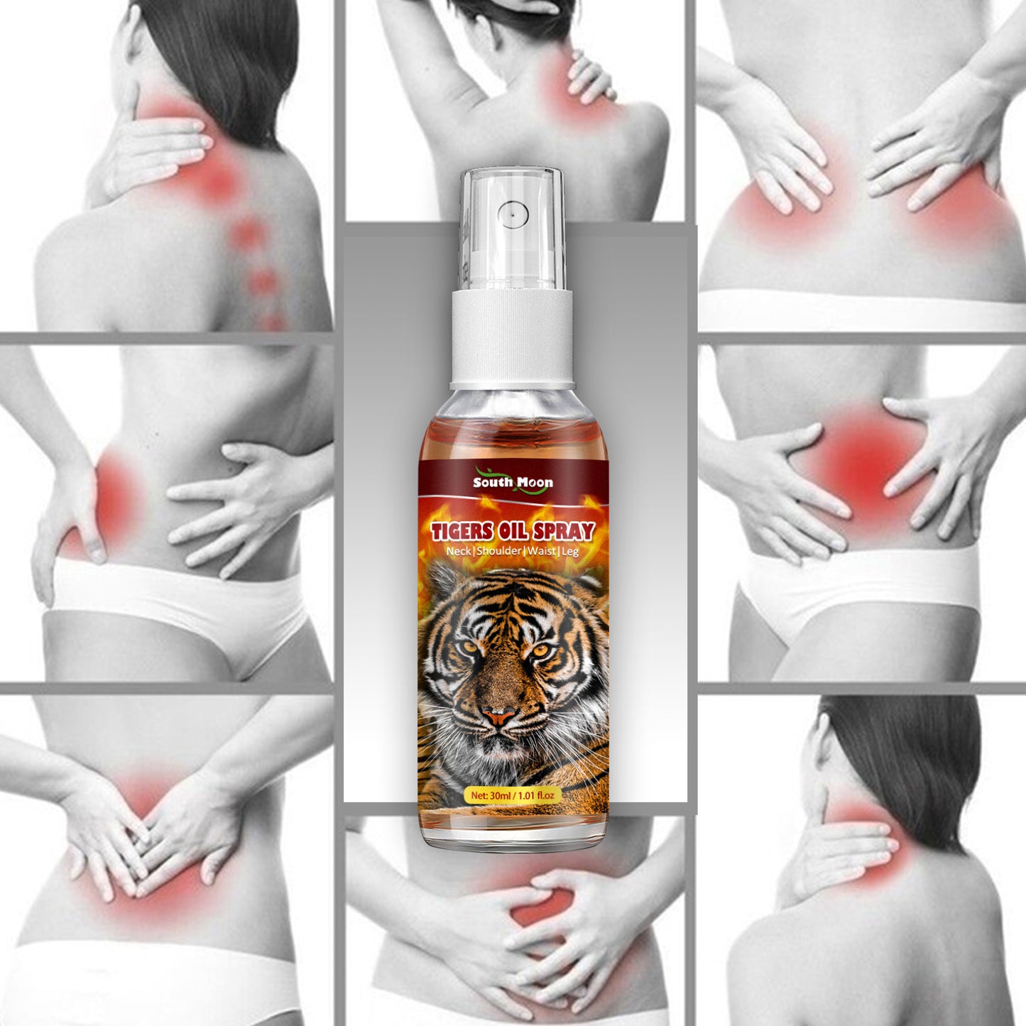 Tiger Oil Spray, Relieve Body Joint Knee Discomfort With External Massage Treatment Spray