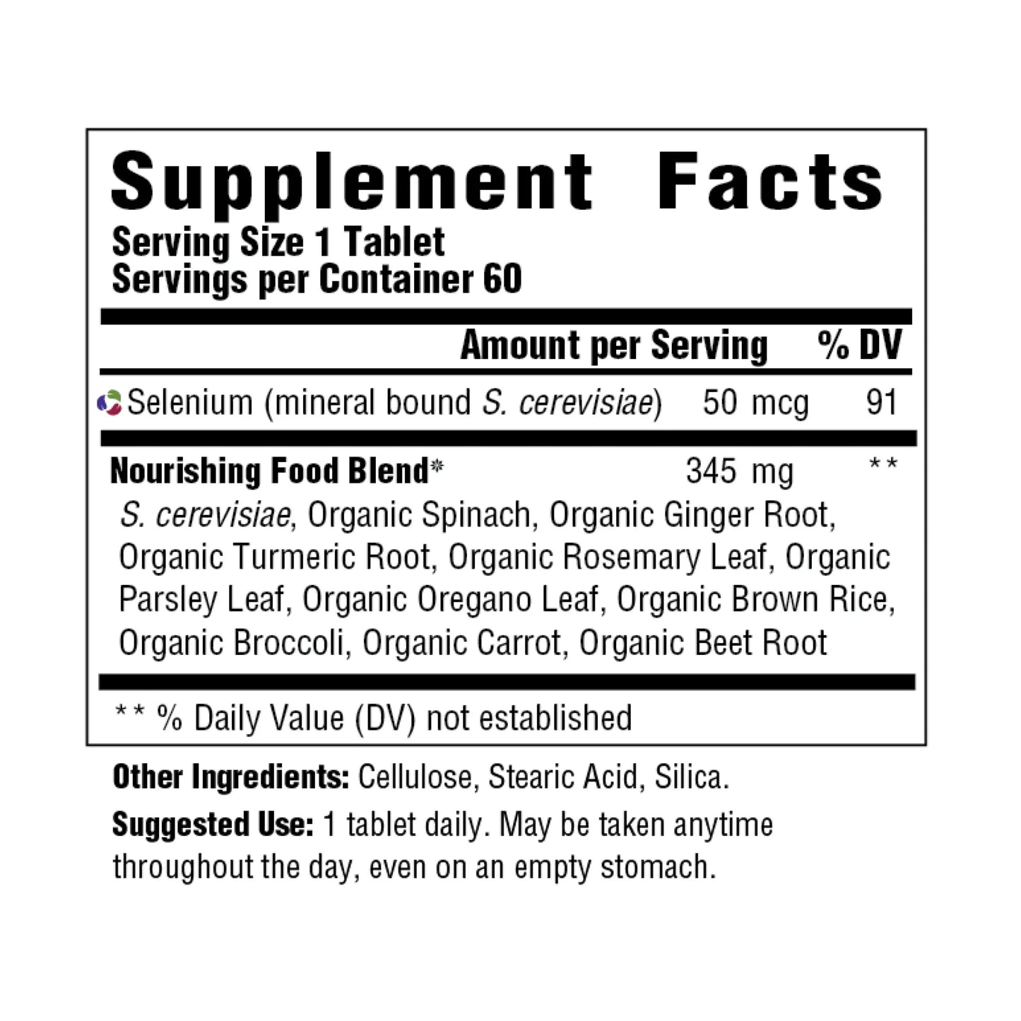 Selenium (50 Mcg) - Immune Support Supplement - Vegan, Non-Gmo - 60 Servings