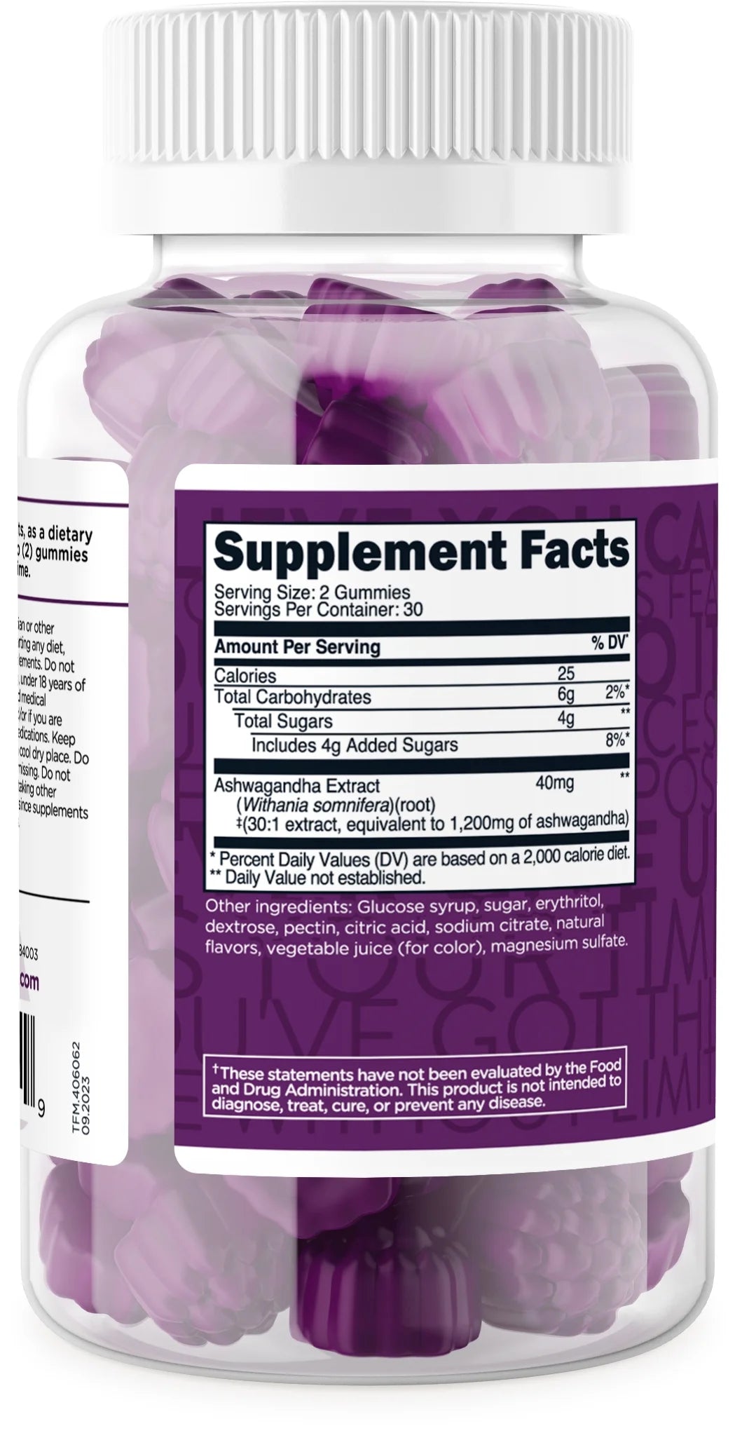 Ashwagandha Gummies 1,200Mg, 60 Gummies - Ashwagandha Herbal Extract Supplement - 30 Servings, Gluten Free, Non-Gmo