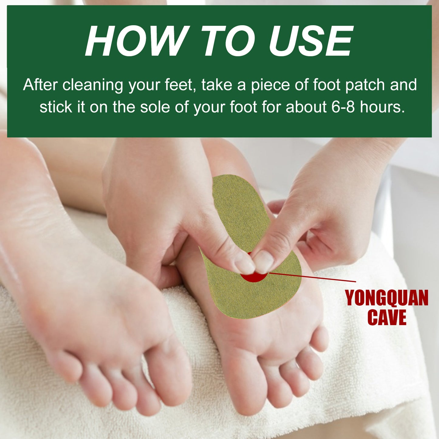 Wormwood Foot Patch, Relieve Body Stress Help Sleep Slimming Toning Foot Deodorant Care Patch