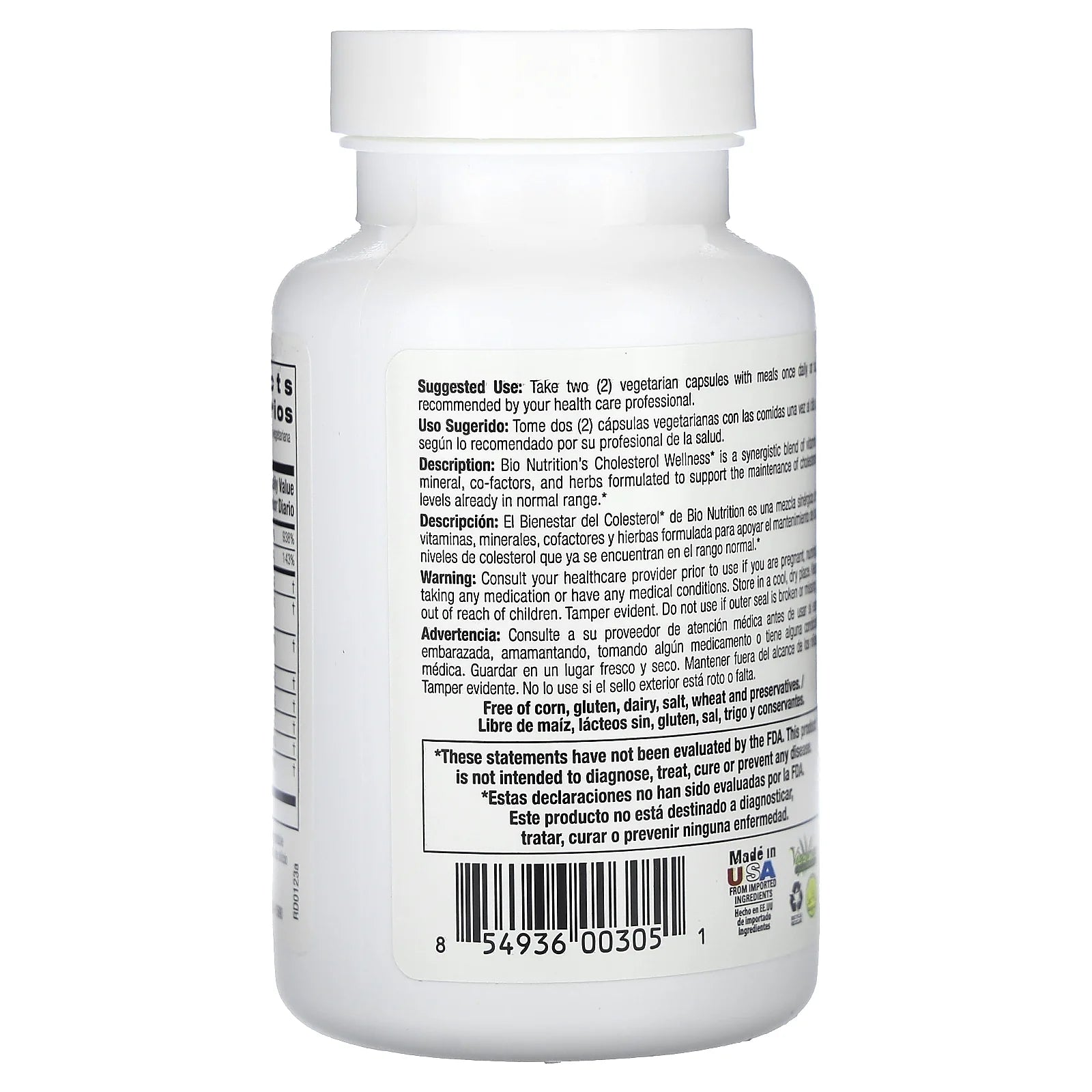 Cholesterol Wellness 60 Veg Caps