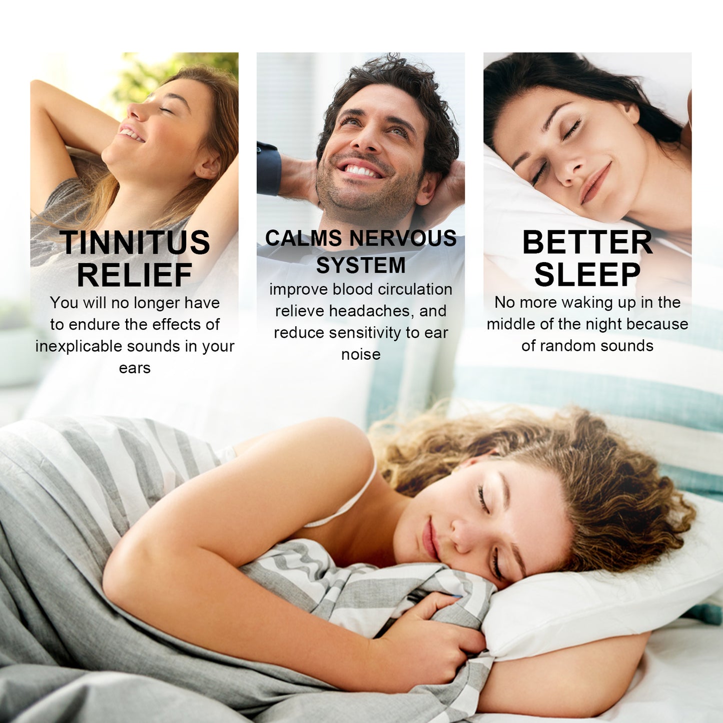 Tinnitus Relief Spray, Relieves Ear Discomfort Earplugs Earwax Cleaning Ear Care Spray