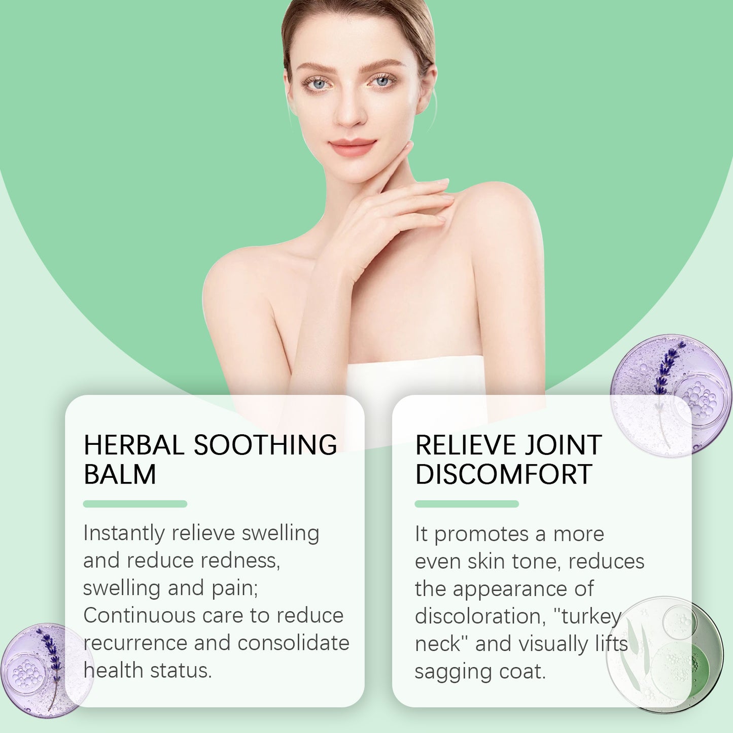 Body Care Herbal Cream, Relieve Shoulder And Neck Joint Muscle Soreness Discomfort Body Massage Cream