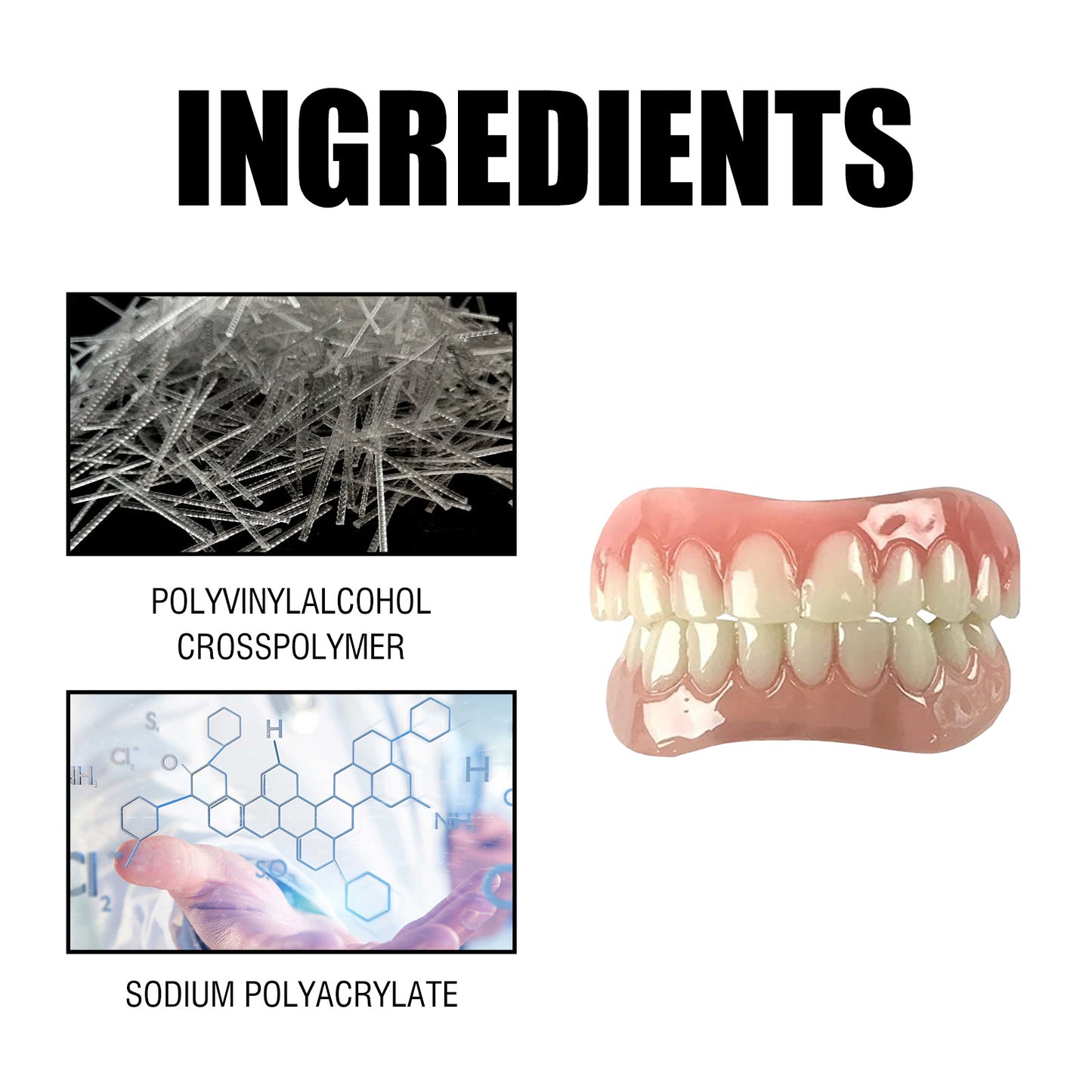 Soft Denture Reline Kit, Denture Set With Interdental Fillings And Braces