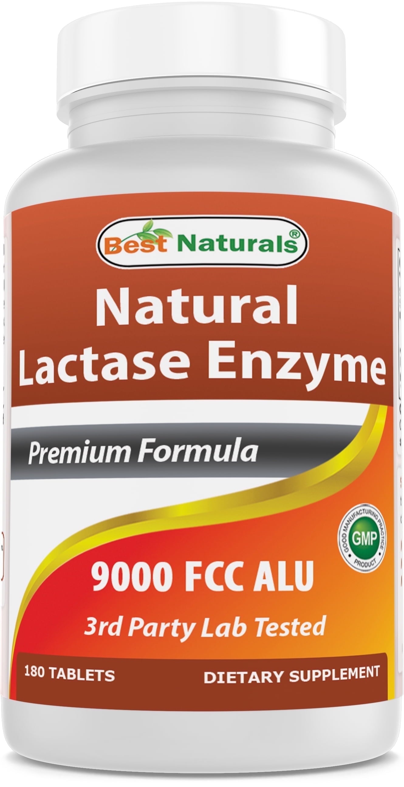 Lactase Enzyme 9000 FCC ALU 180 Tablets, Fast Acting Relief