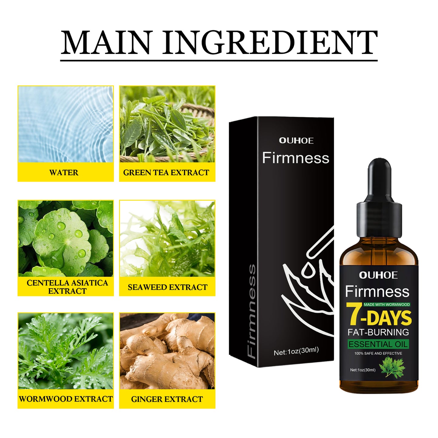 Firming And Slimming Essential Oil, Shows The Curves Of The Body, Firming Shaping And Slimming Body Essential Oil