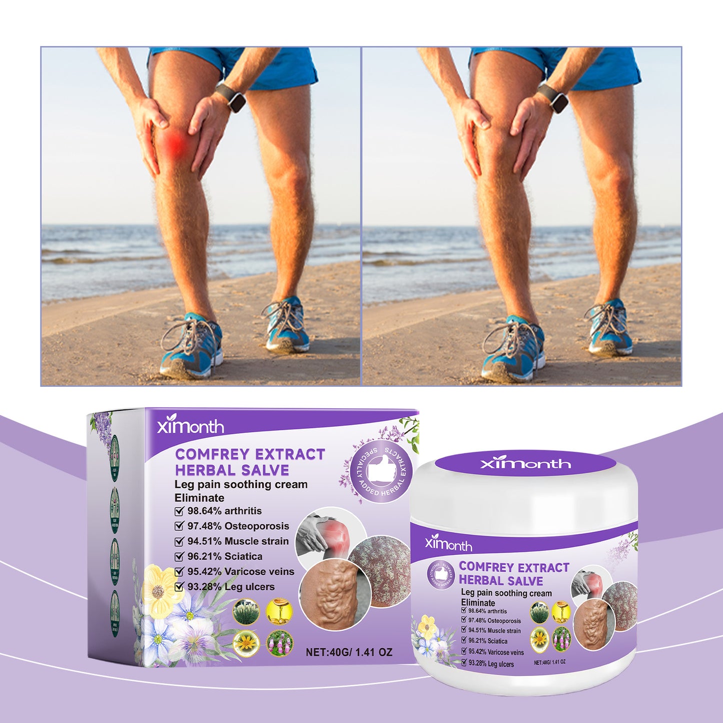 Comgrass Herbal Cream For Body Massage Treatment Herbal Essence For Soothing External Discomfort