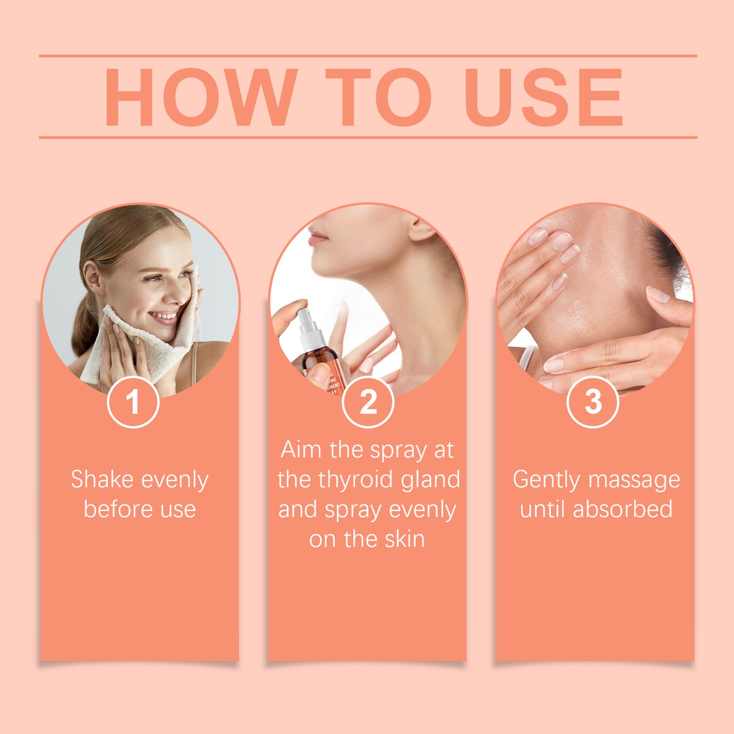 Body Care Supplement Spray Neck Neck Care Skin Topical Massage Moisturizing Spray