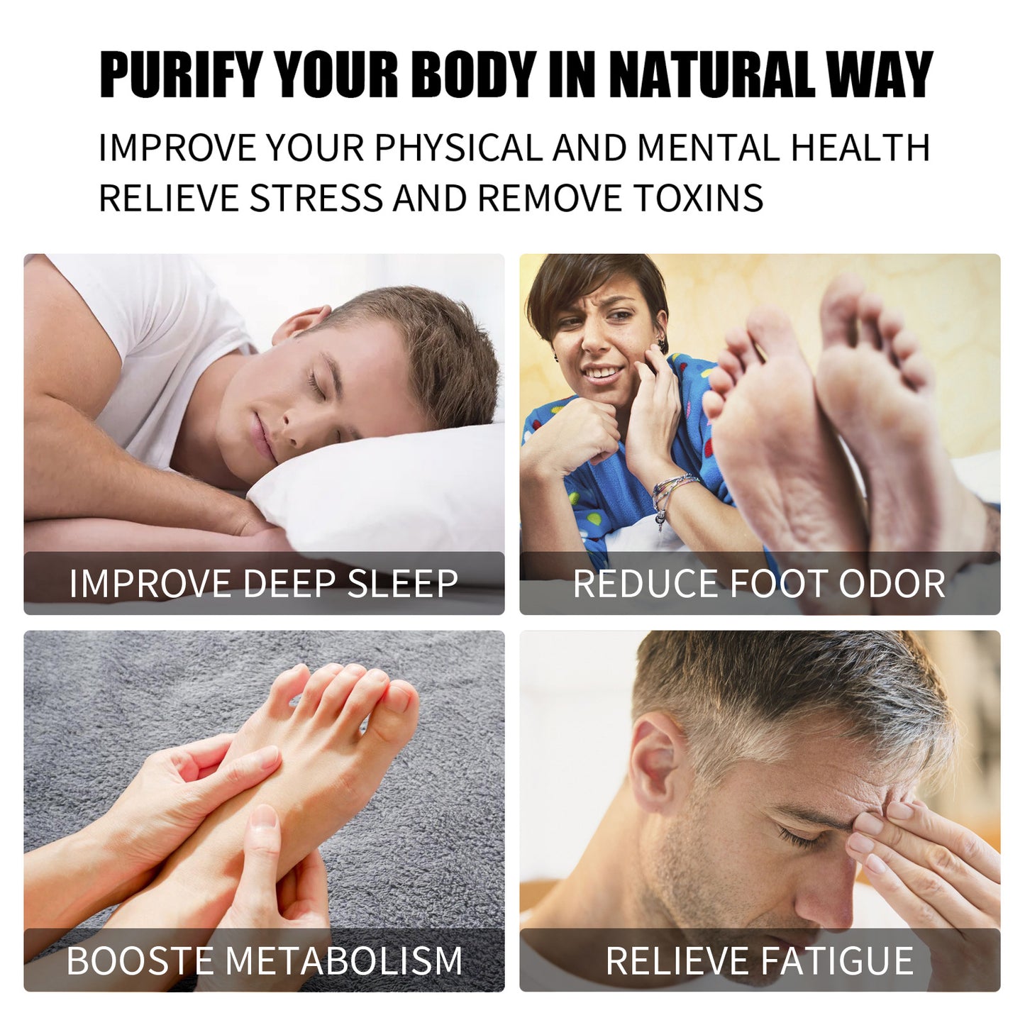 Herbal Purge Purifying Night Patches, Relaxing Body Conditioning Deep Cleansing Foot Care Sleep Pads