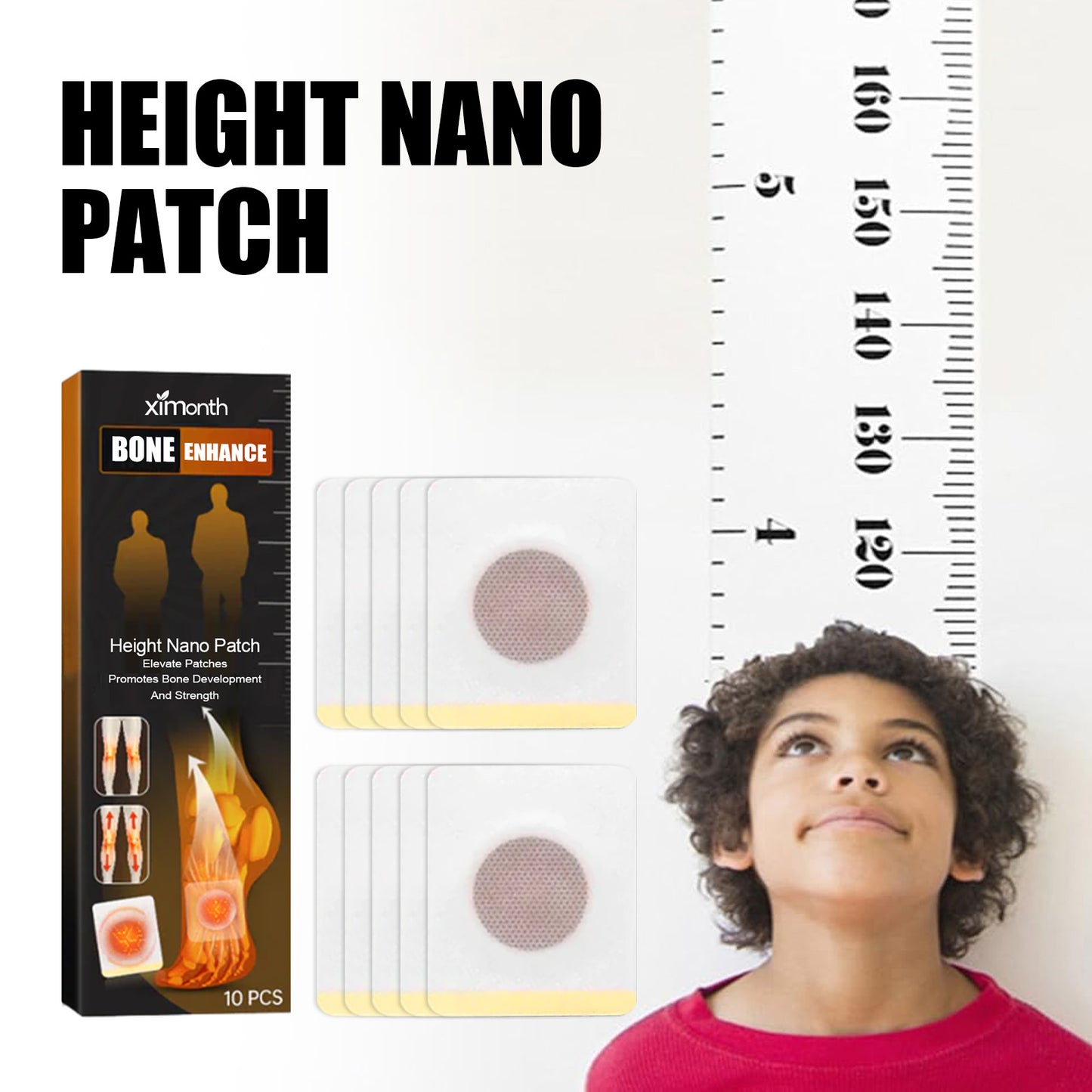 Height Boost Patch, Body Height Care Plantar Point Patch Grow Body Foot Patch