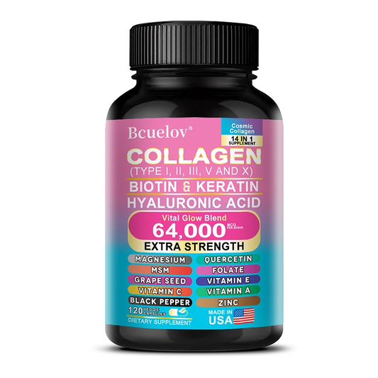 Collagen Capsules Biotin Keratin Skin Care Product Booster Anti Aging Whitening Skin Nail and Hair Care Supplement