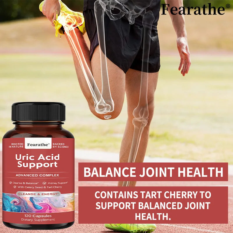 Vegetarian Uric Acid Cleanse & Detox - Daily Kidney Cleanse & URI C Acid Support for Adults - Joint, Kidney Health