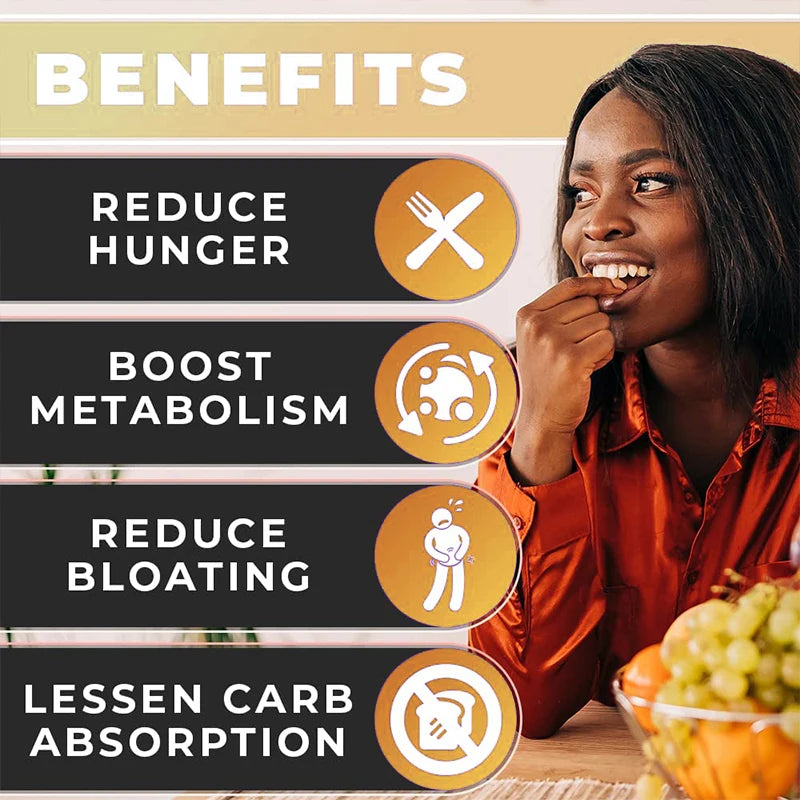 Daitea Appetite Control Capsules - Organic Vitamin C, Chitosan (90% DAC), Boosts Metabolism, Burns Fat, Healthy Digestion