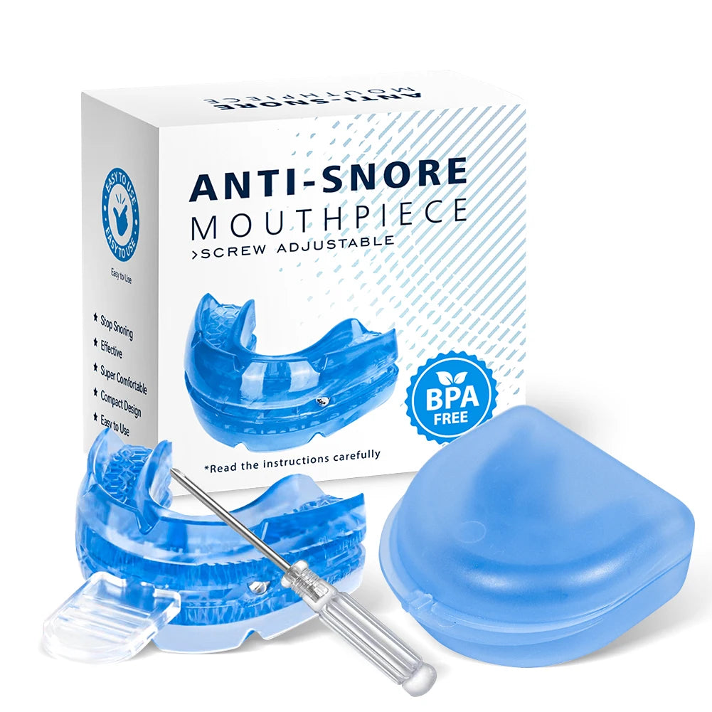 Anti Snoring Mouth Guard Improve Sleeping Adjustable Snoring Mouth Guard Anti-Snoring Mouthpiece Sleeping Devices for Men Women
