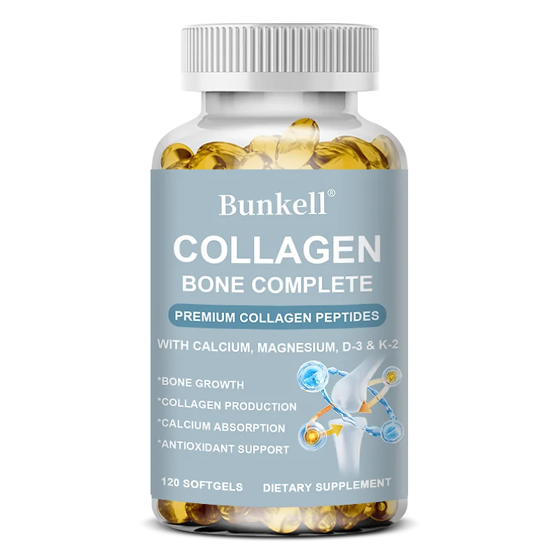 Collagen Bone Complete Formula with Calcium and Magnesium To Help Support Bone Growth, Calcium Absorption and Antioxidant