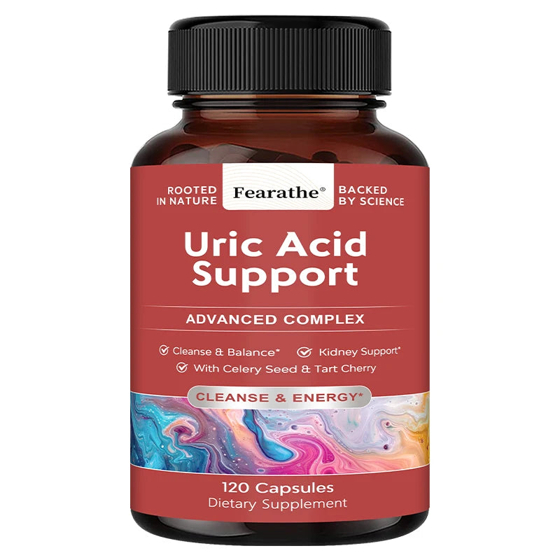 Vegetarian Uric Acid Cleanse & Detox - Daily Kidney Cleanse & URI C Acid Support for Adults - Joint, Kidney Health