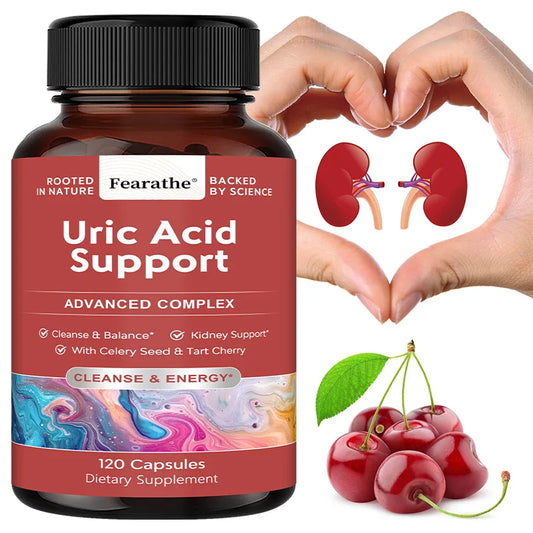 Vegetarian Uric Acid Cleanse & Detox - Daily Kidney Cleanse & URI C Acid Support for Adults - Joint, Kidney Health
